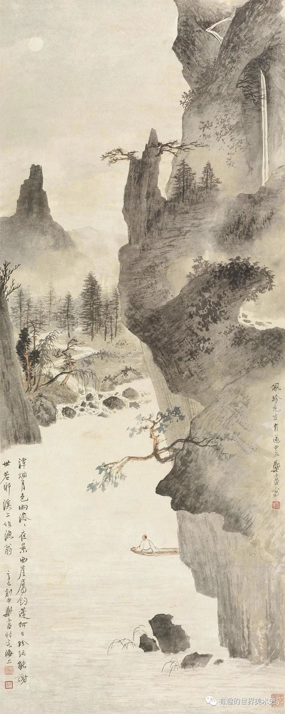 郑午昌山水作品欣赏！_百科TA说