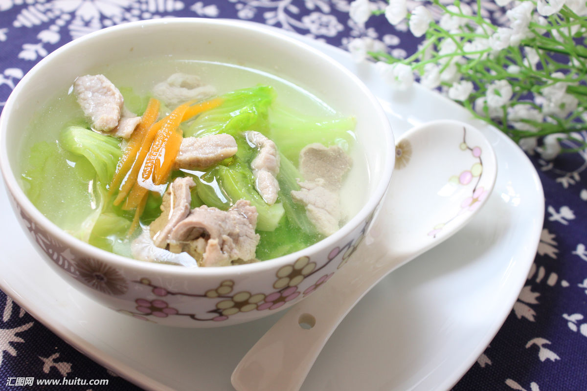 蔬菜肉片汤