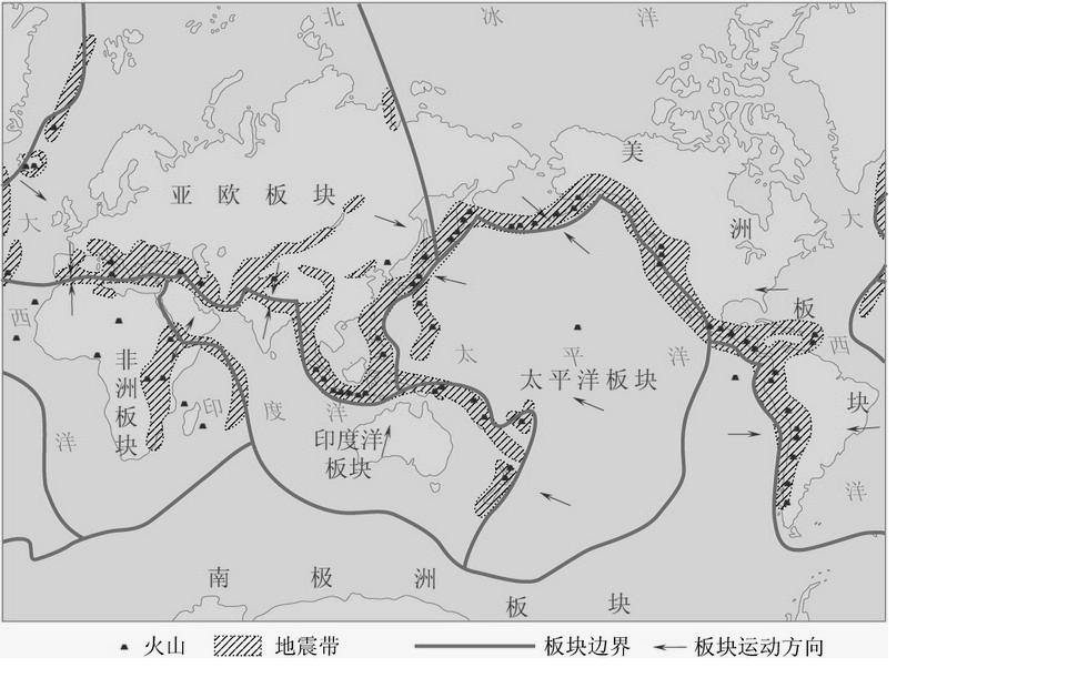印度洋中脊以西,北至地中海,南抵南极板块,是最早划分的世界六大板块
