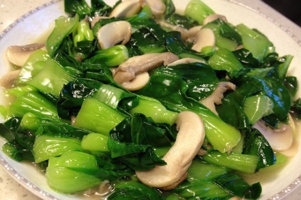 青菜蘑菇
