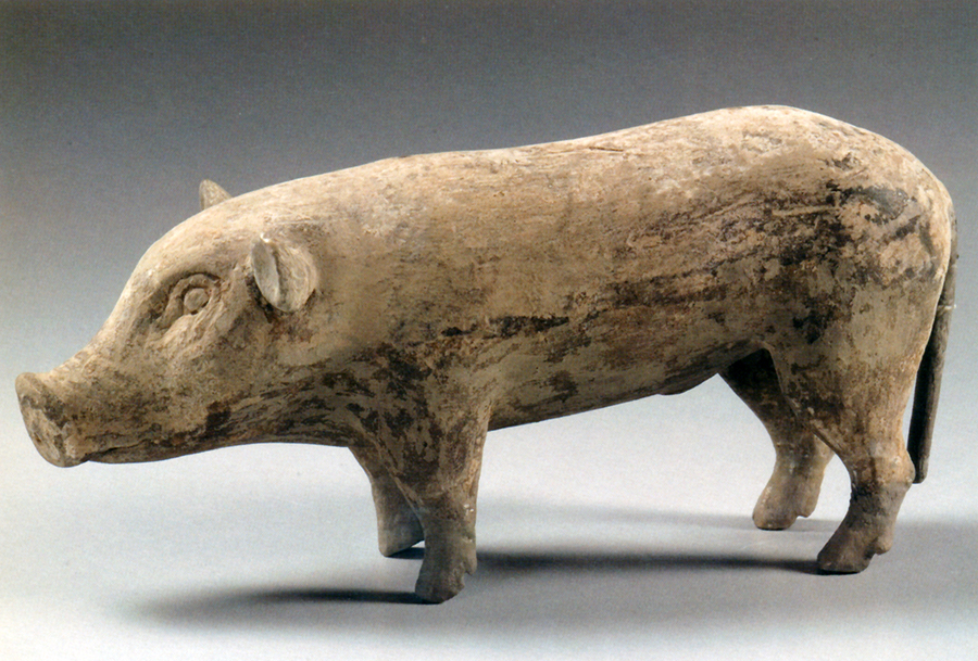 汉陶乳猪
