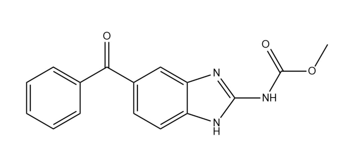  p>甲苯达唑(mebendazole),是一种有机化合物,化学式为c sub>16 /sub>