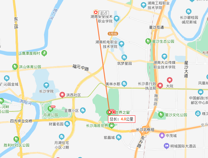 直线距离