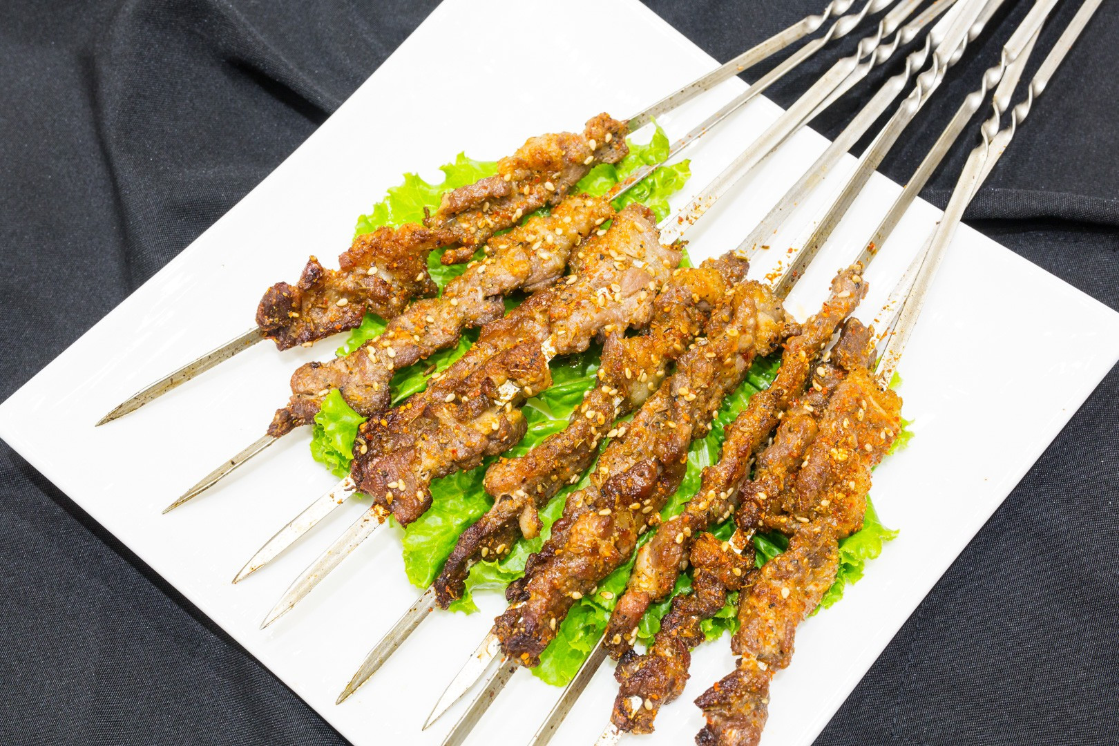 辣椒孜然羊肉串