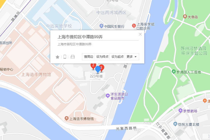  p>中谭路99弄223号位于上海市普陀中远两湾城,共计房屋1户. /p>