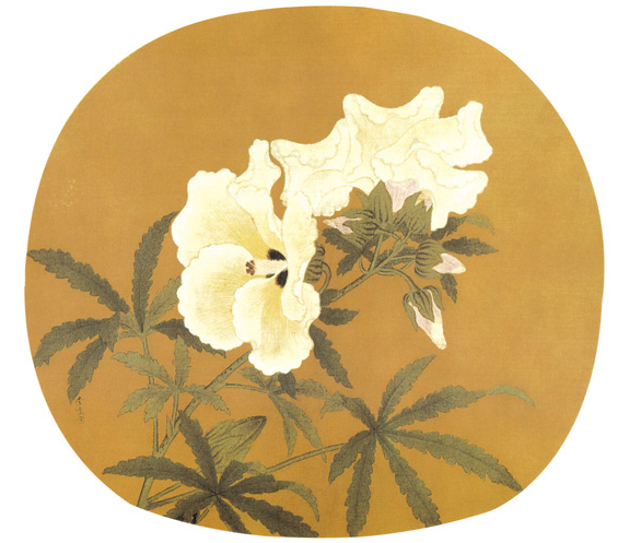 秋葵図　水墨画　肉筆絵画　宋画　模写 南宋秋葵图_百度百科