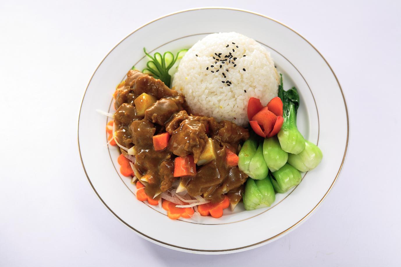 椰香咖喱牛肉泡饼