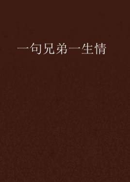 一句兄弟一生情
