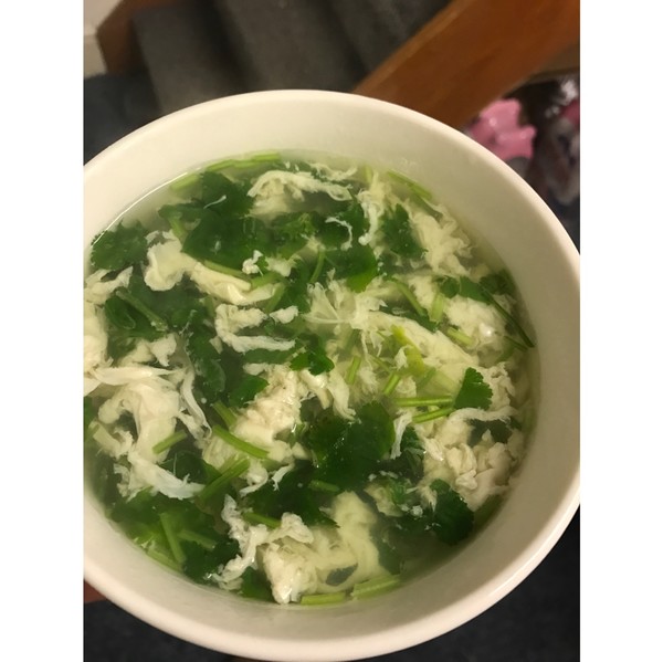 香菜蛋汤