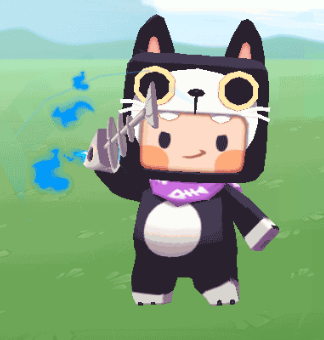 《迷你世界》中的装扮之一,走过的地方留下喵喵头脚印,解锁妙妙头像