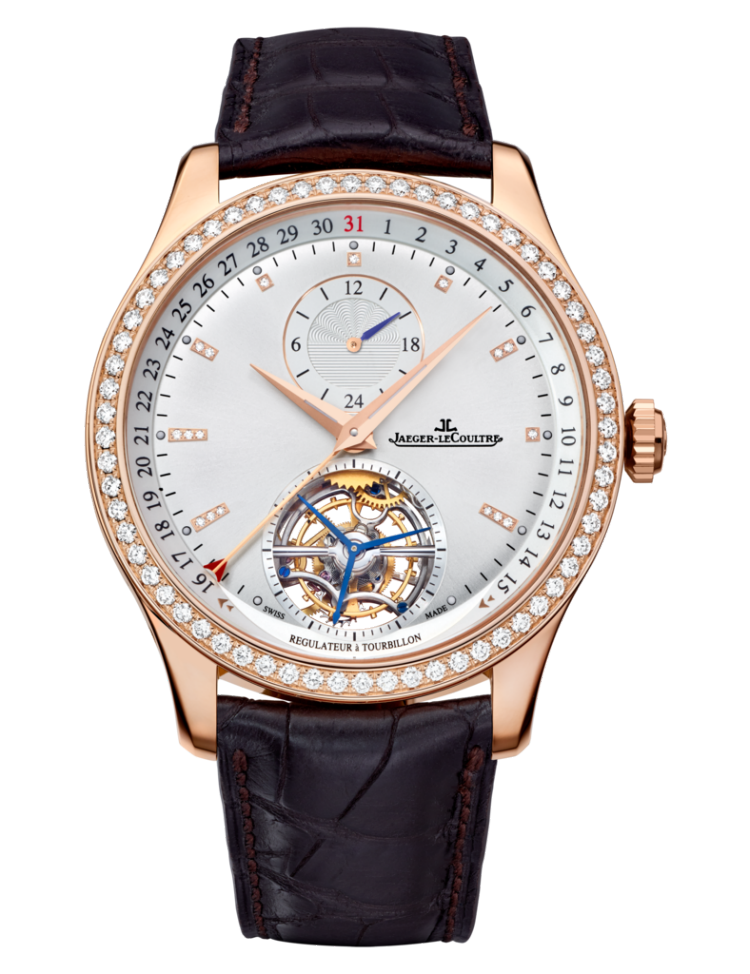  p>master tourbillon dualtime大师系列陀飞轮双时区腕表是积家品牌