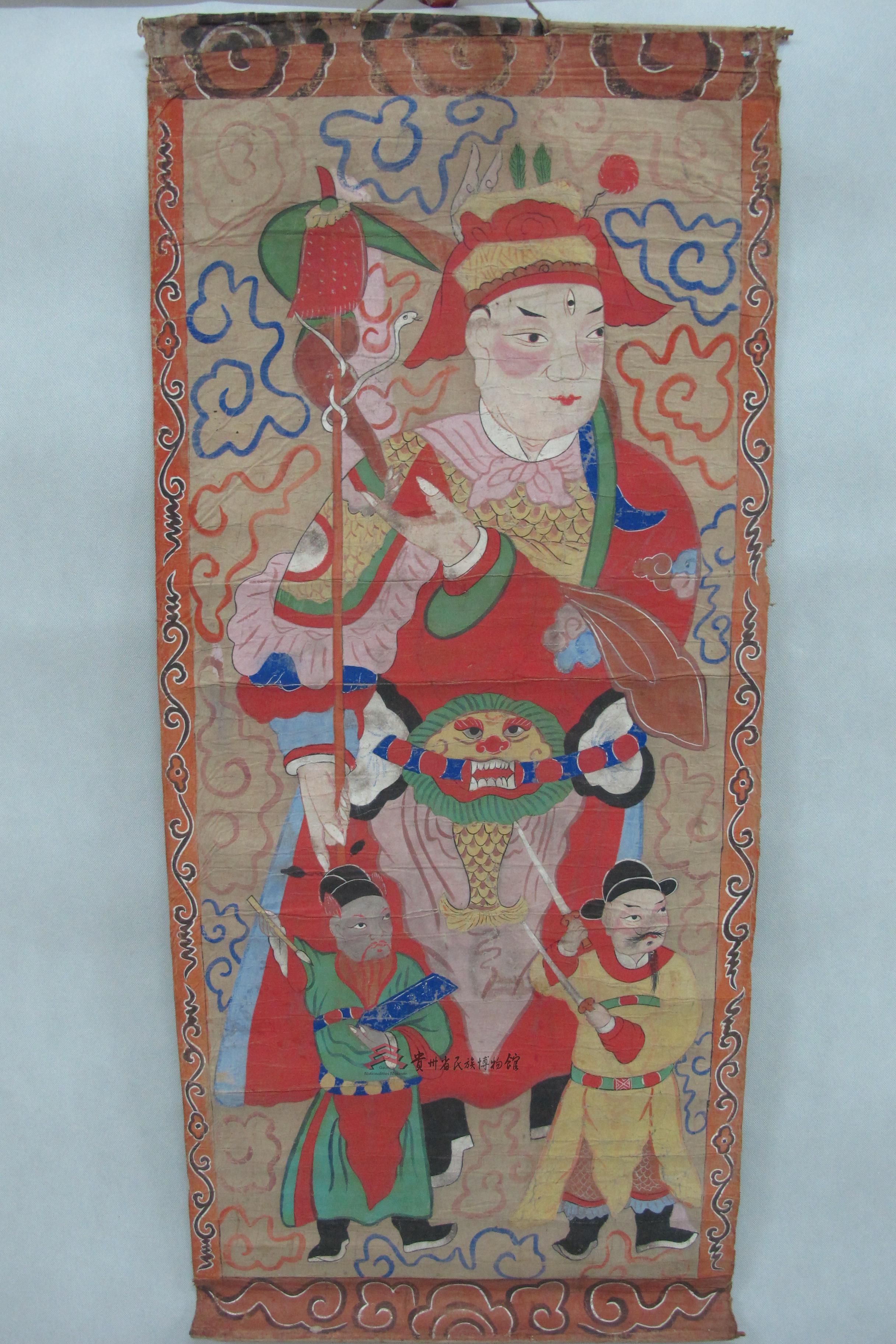 清代广西平南傩案元始杨戬图