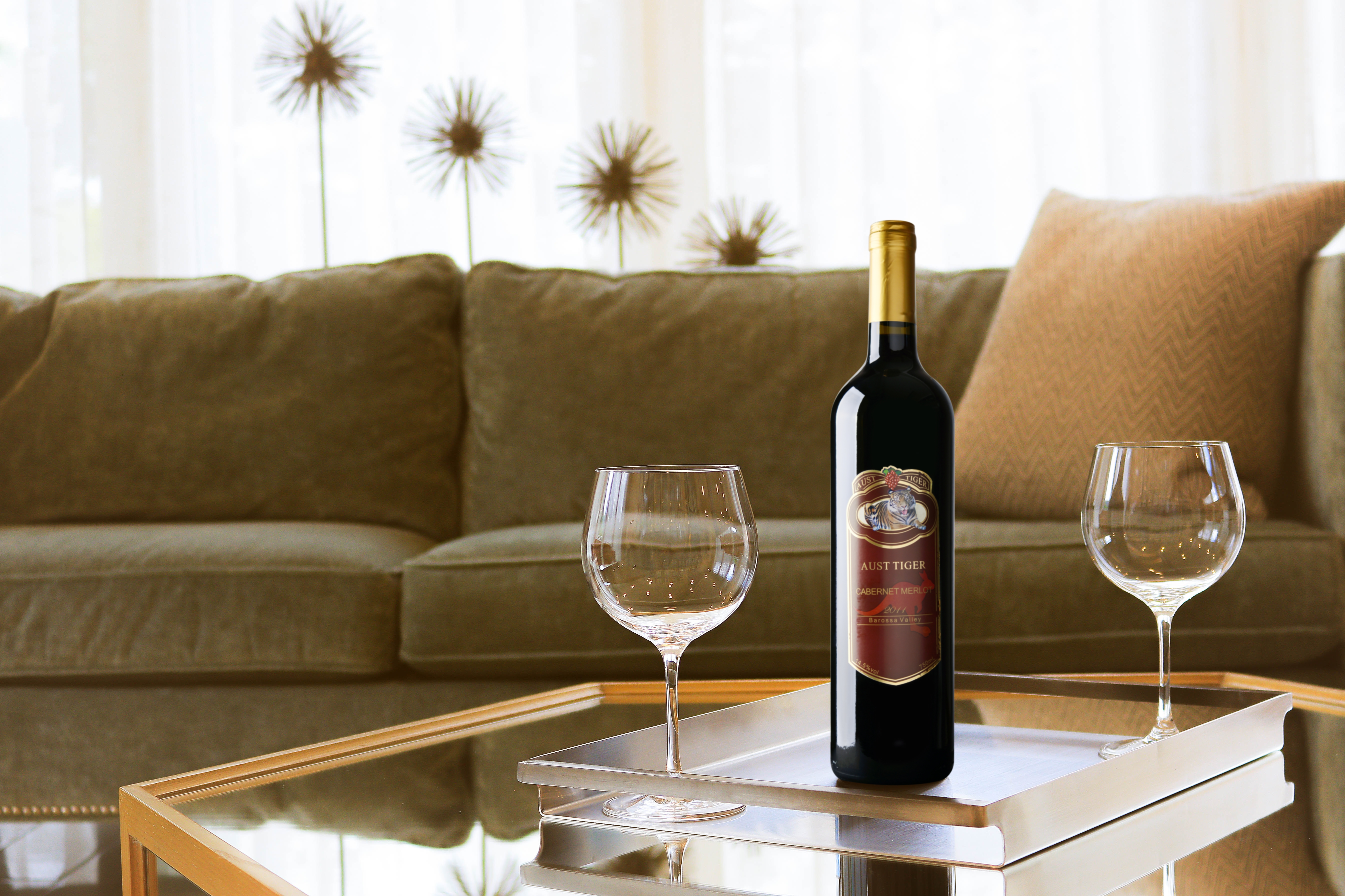  p>澳洲虎顶级卡本纳梅洛干红葡萄酒 (cabernet merlot) 产自于世界上