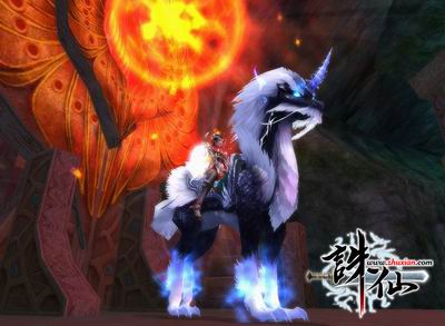  p>网络游戏《诛仙》中的独角兽. /p>