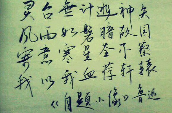  p>鲁迅诗作《 a href="#" data-lemmaid="10926411">自题小像 /a>》