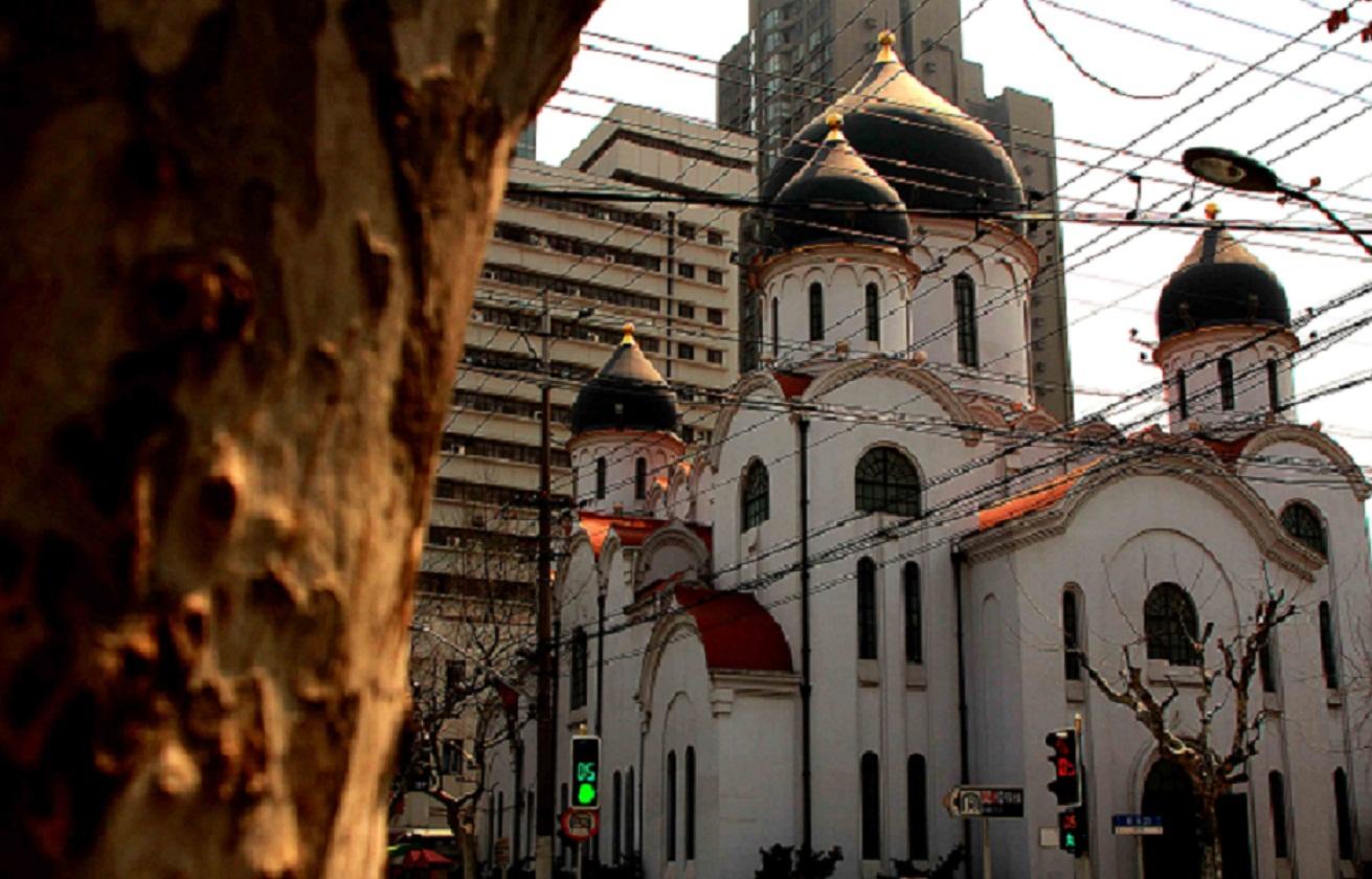 (东正教圣母大堂)位于 a target="_blank" href="/item/上海/114606"