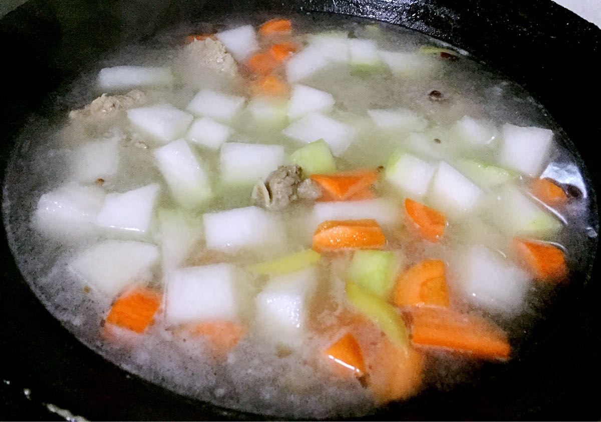 胡萝卜炖冬瓜