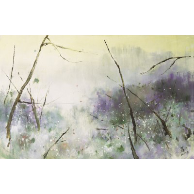 现代苏天赐《大地回春》油画