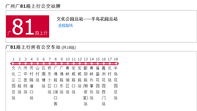  p>广州公交广81路是广州市的一条公交线路,于1995年开通运营,隶属于