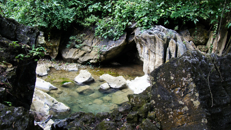  p>花鱼洞,位于云南大理弥渡县德苴乡东北约9公里的峡谷中.