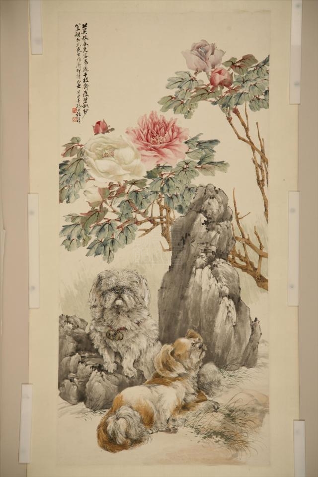 民国程璋花卉轴