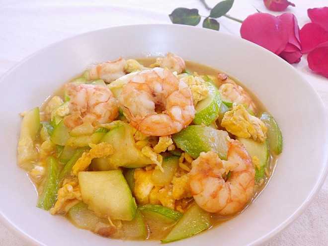 家常西葫芦虾仁