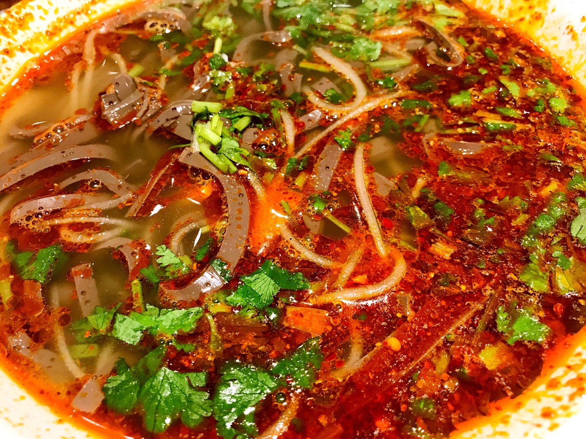 羊血粉丝豆皮汤