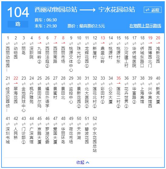 深圳公交104路