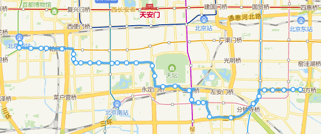  p>北京公交53路运营于北京市朝阳区,东城区,西城区,丰台区,隶属北京