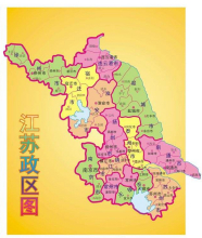 江苏行政区划图