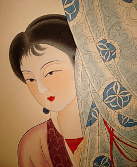 张大千纪念馆藏张大千仕女图