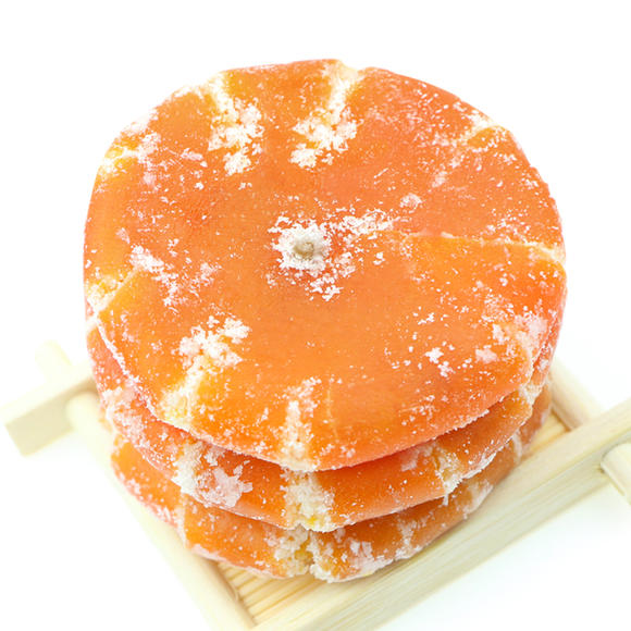 桔饼是一种颇具特色的食品,是用带 a target="