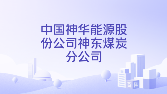 中国神华能源股份公司神东煤炭分公司_百度百科