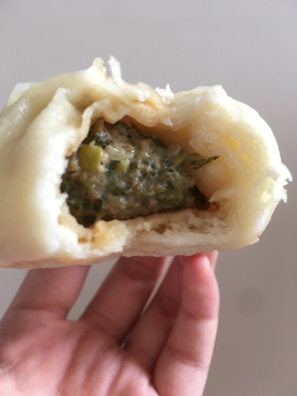 苔菜海虹麦穗包子