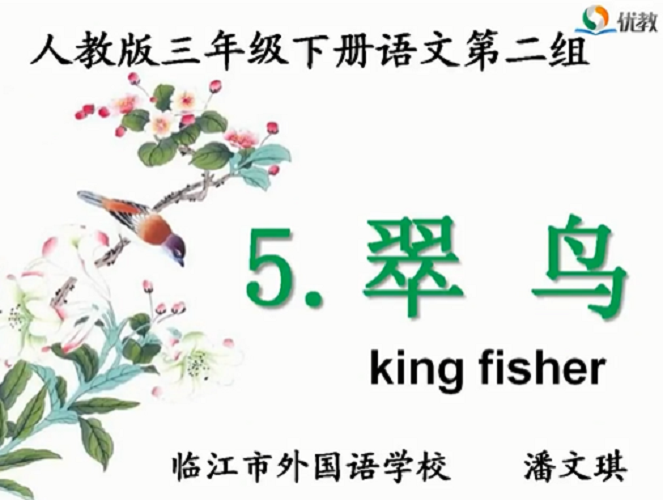 随文识字《翠鸟》