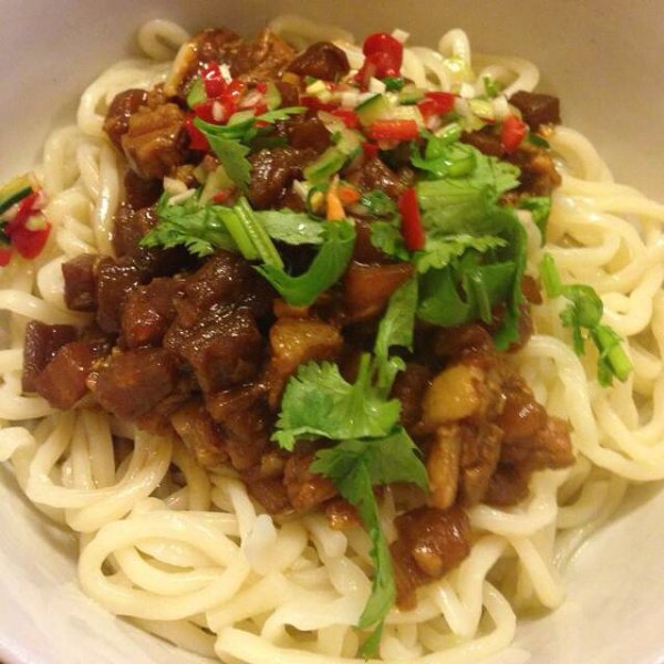 土豆肉丁打卤面