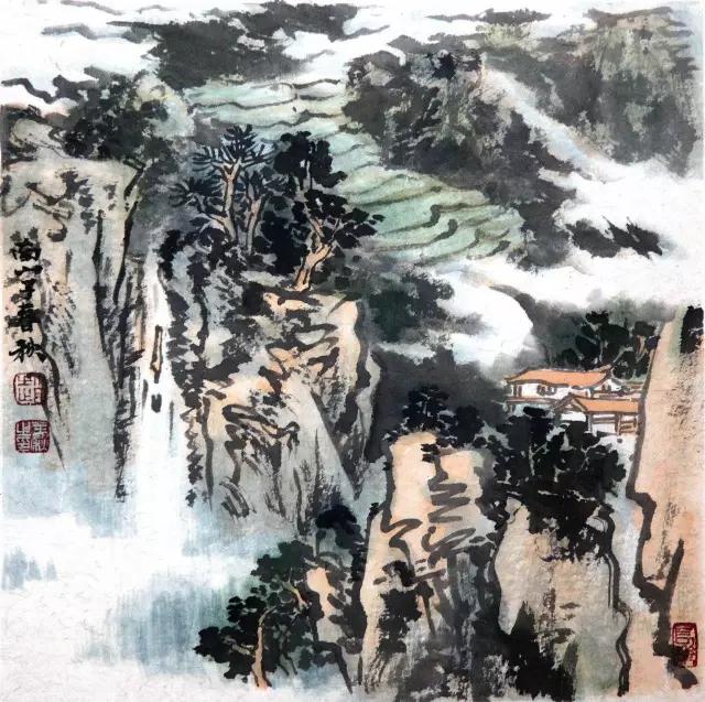 山水皴法表现的技法美_百科TA说