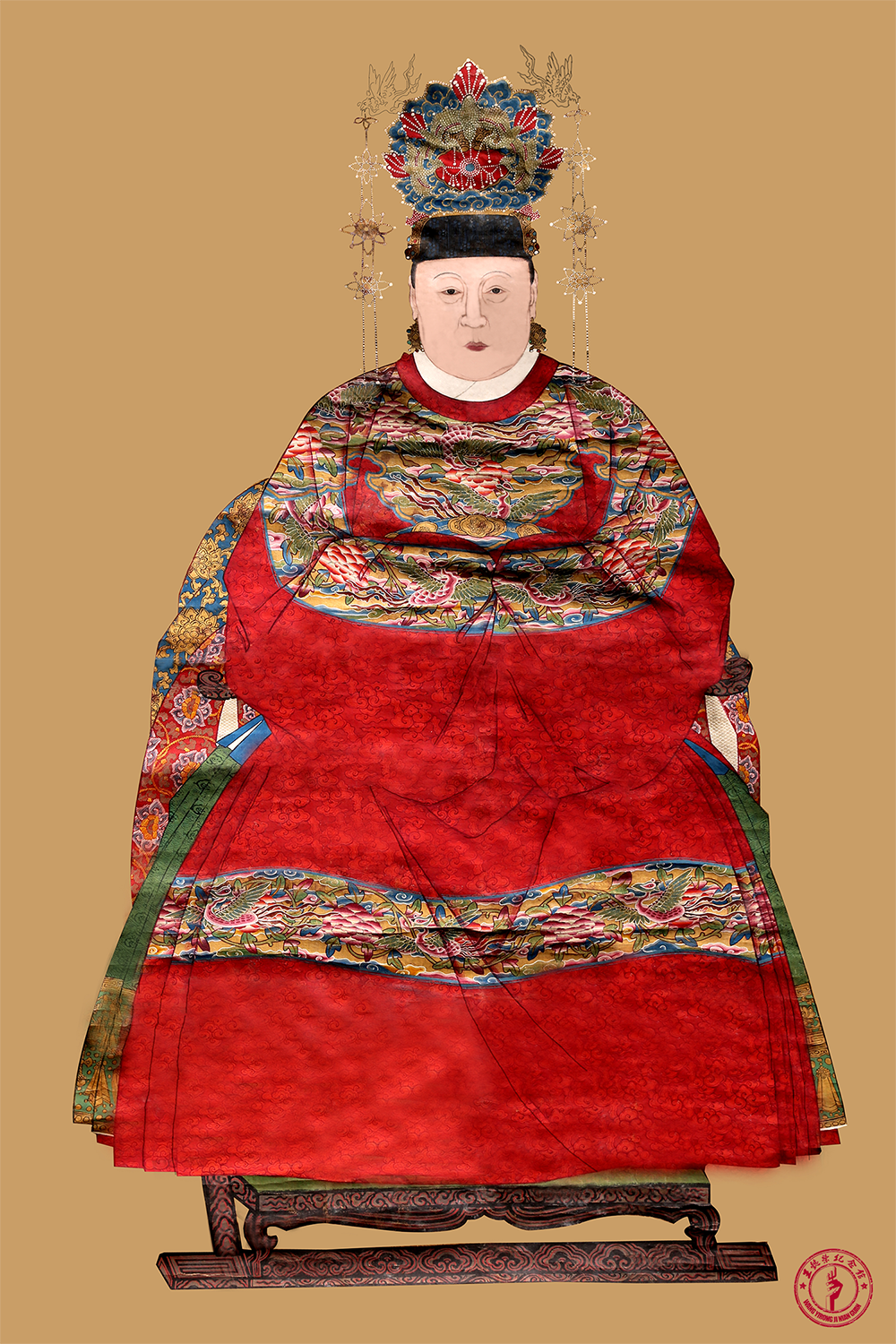 明郭宗皋夫人宫廷画像