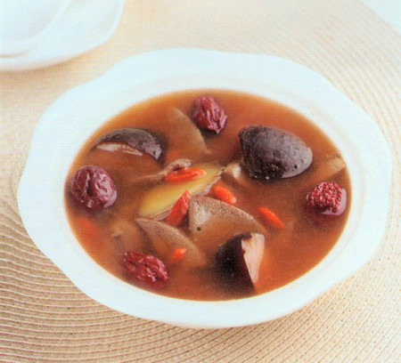 猪肝蘑菇汤