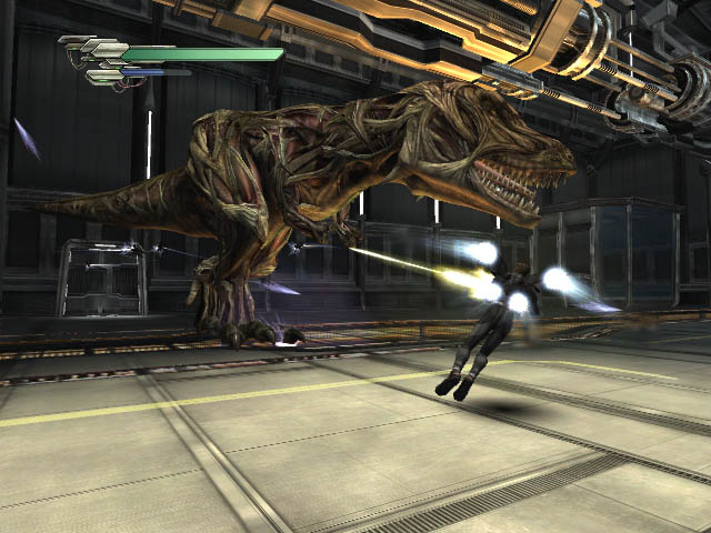  p>恐龙危机(dino crisis)是由capcom开发的第三视角冒险游戏,游戏