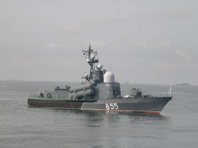  p>"毒蜘蛛"级导弹快艇为原苏联20世纪70年代后期建造,"毒蜘蛛"级导弹