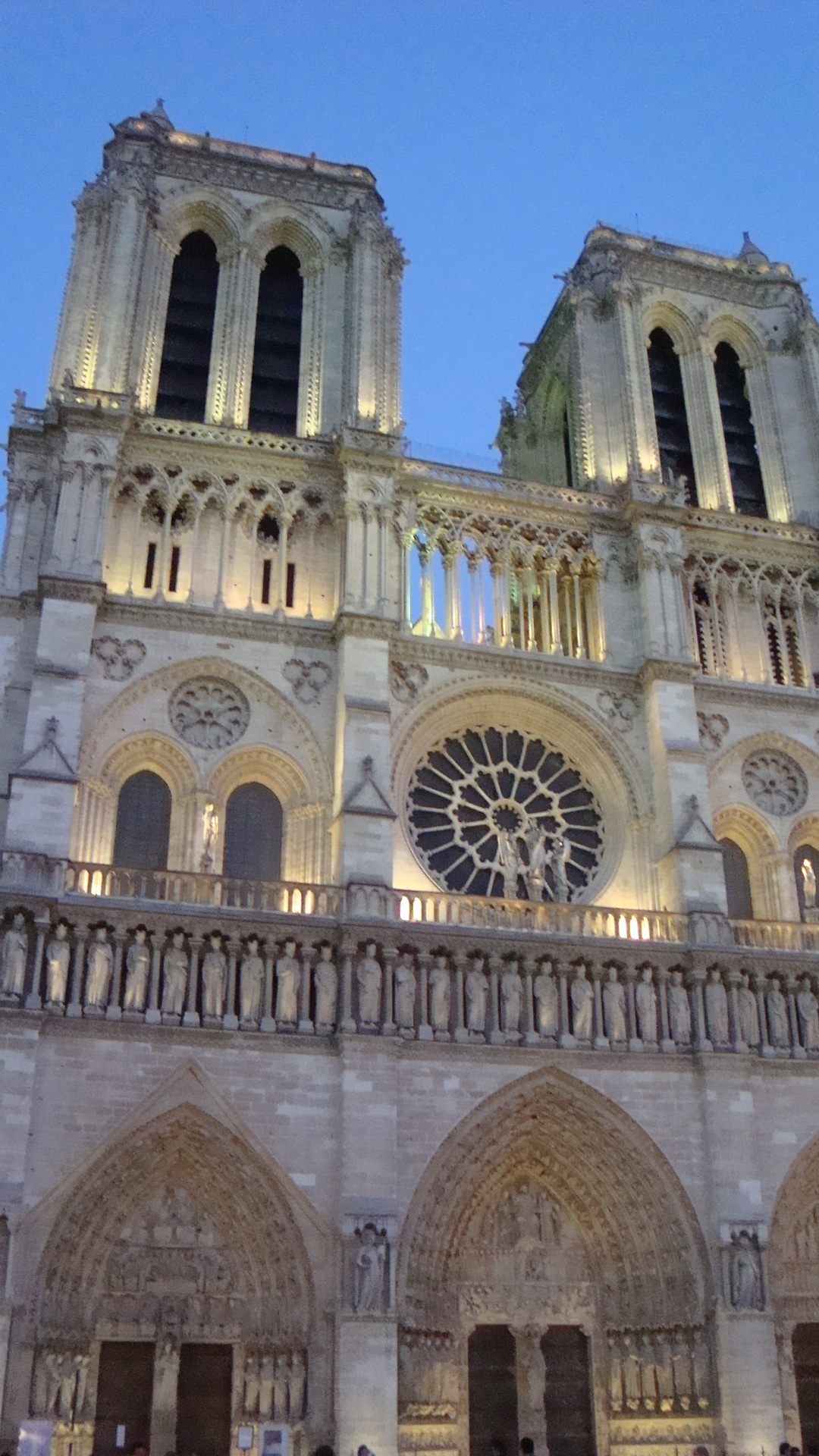 法国首都巴黎圣母院大教堂