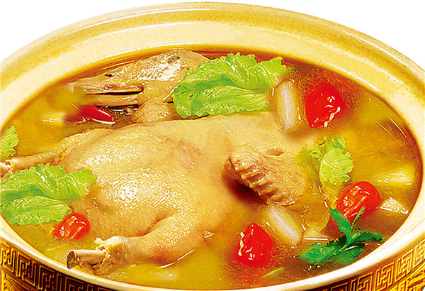 黑豆芽炖老鸭