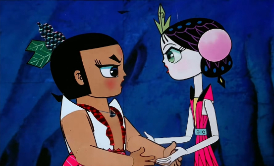 葫芦小金刚想让小蝴蝶躲起来