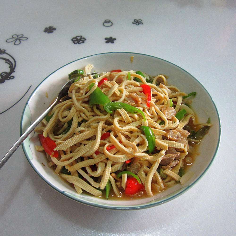 西红柿炒豆腐丝