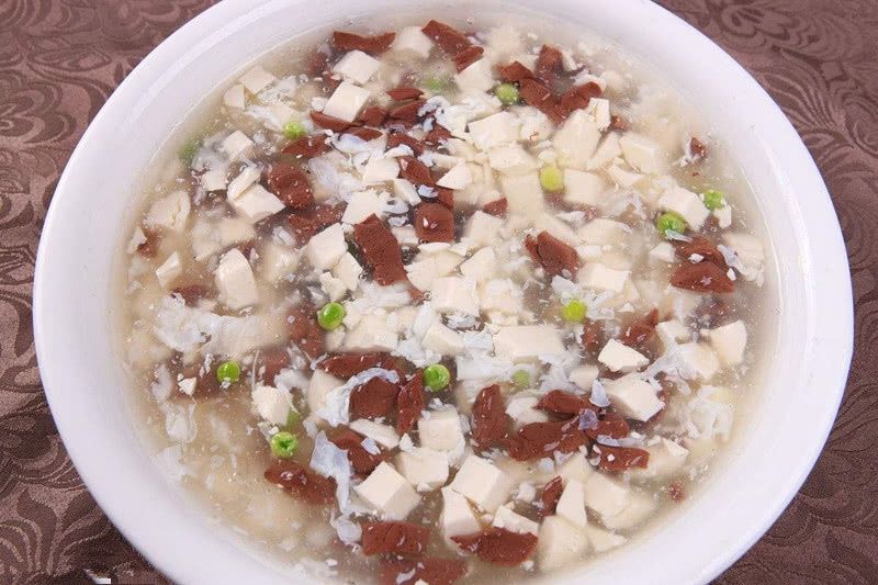鸭血豆腐羹