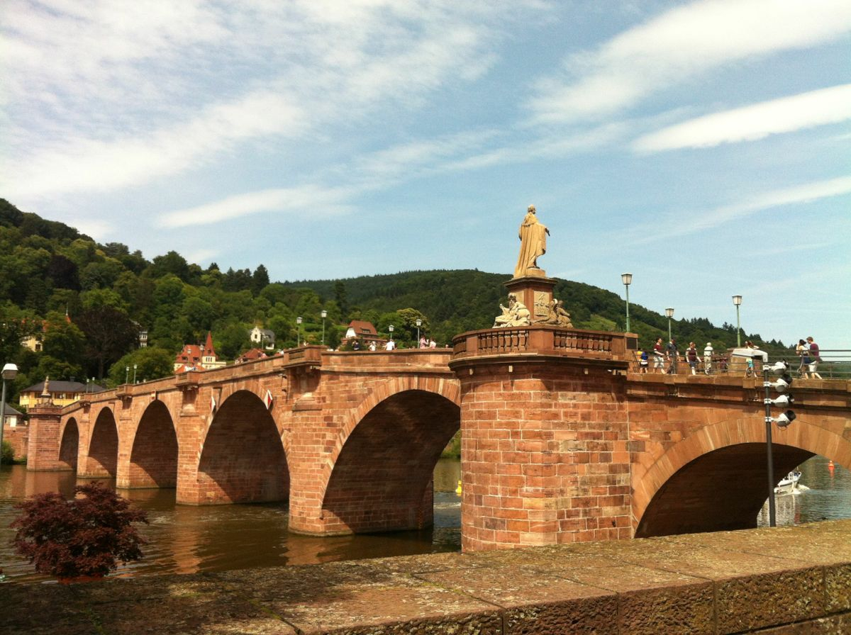 铁欧德桥(karl-theodor-brucke),位于德国海德堡.