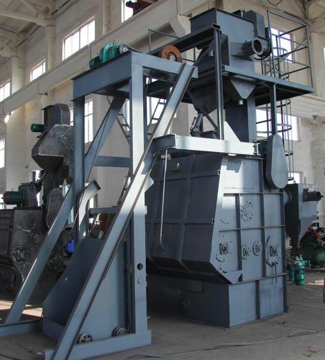 ">履带式抛丸清理机 /a>是综合国外技术研究设计的新产品,采用新型