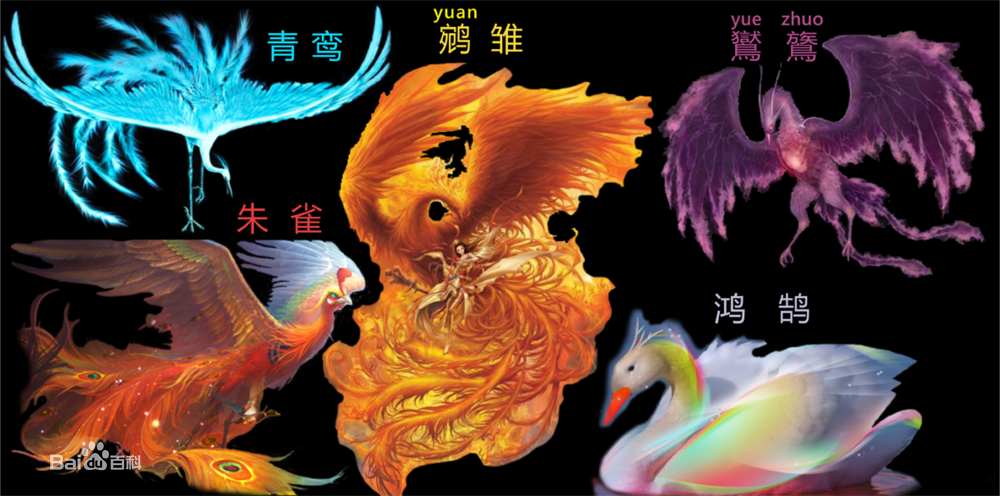 神鸟（神话中的鸟类统称）_百度百科