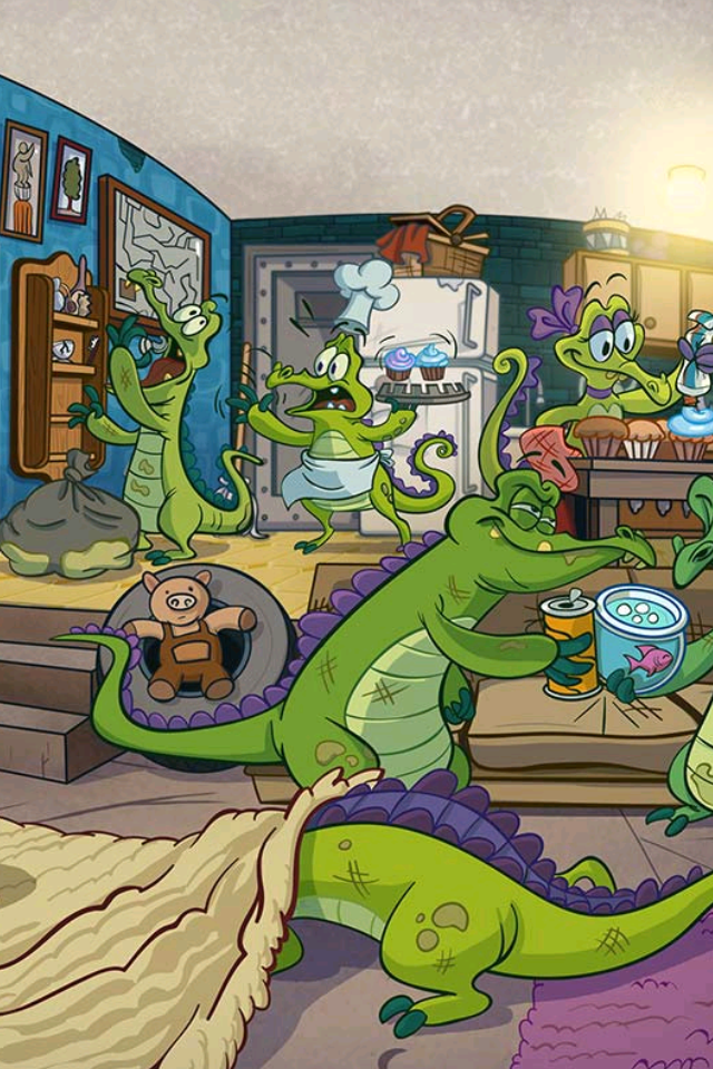 鳄鱼小顽皮爱洗澡